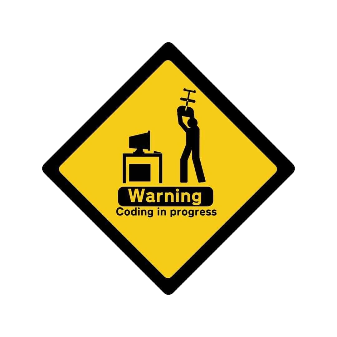 Coding in progress Sticker